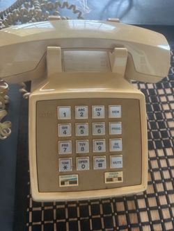 2 Vintage Phones: AT&T Push Button + Deco-Tel Wood Box Rotary – Both Work!
