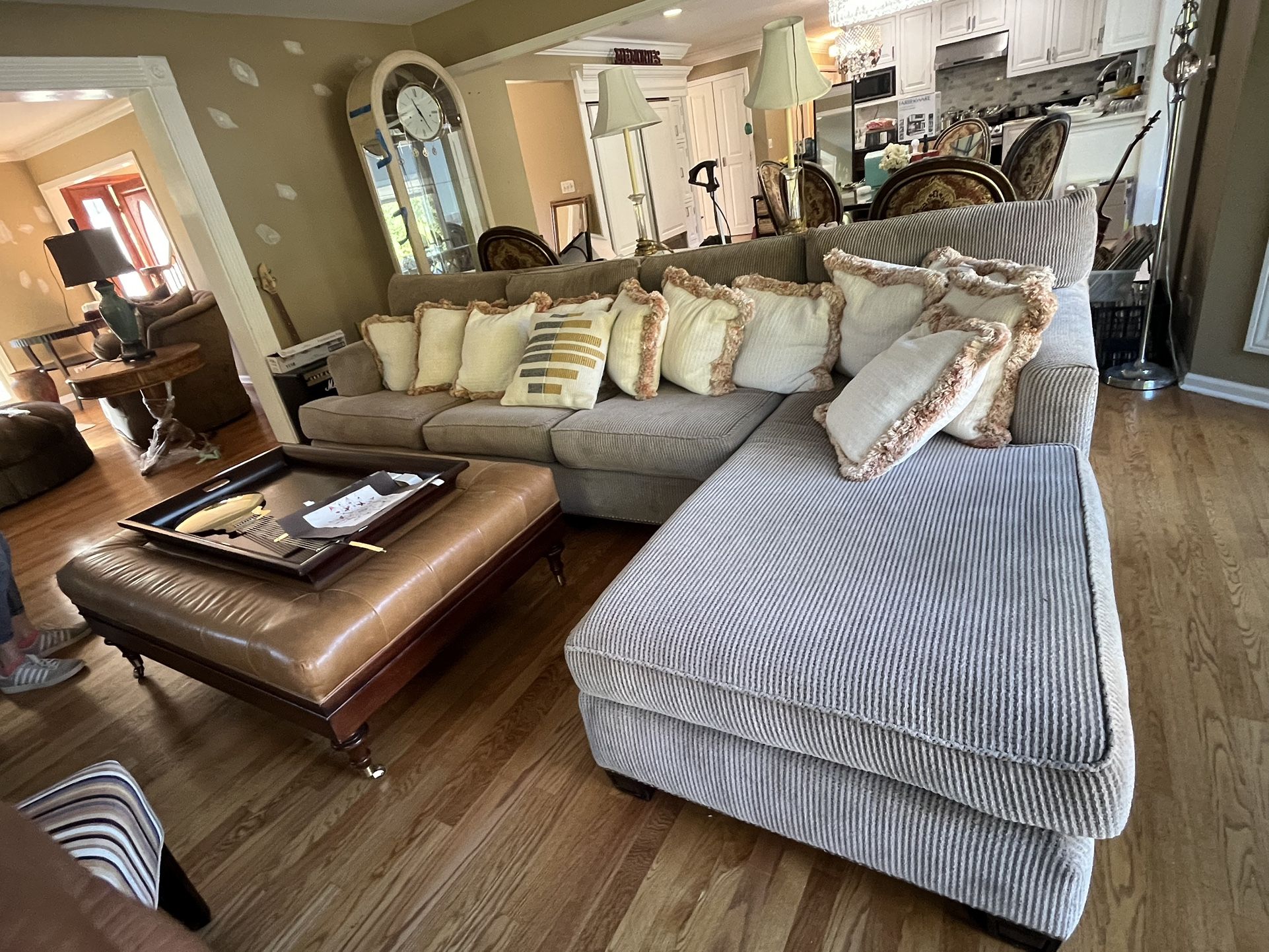 Marge Carson Sectional With Pillows