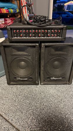 PA and speakers