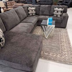 Ballinasloe Smoke Sectional Oversized Couch Brand New 