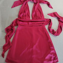 New Pink Open Back Dress Forever 21