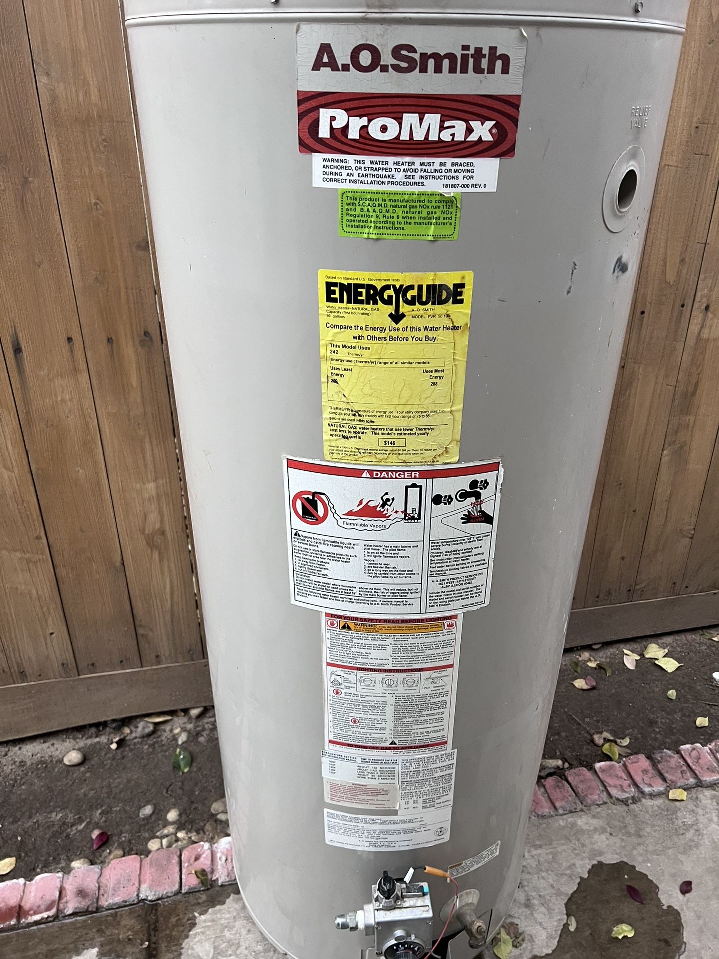 50 Gal Water Heather. FREE