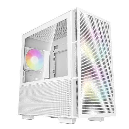 Brand New In Box DeepCool CH360 WH MATX Airflow Case, 2x Fans