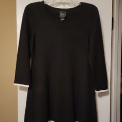 Jessica Howard JH Collection Sweater Dress Black/White Size PL