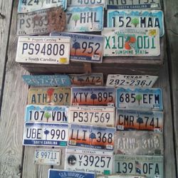 Various license Plates ( Mostly SC)