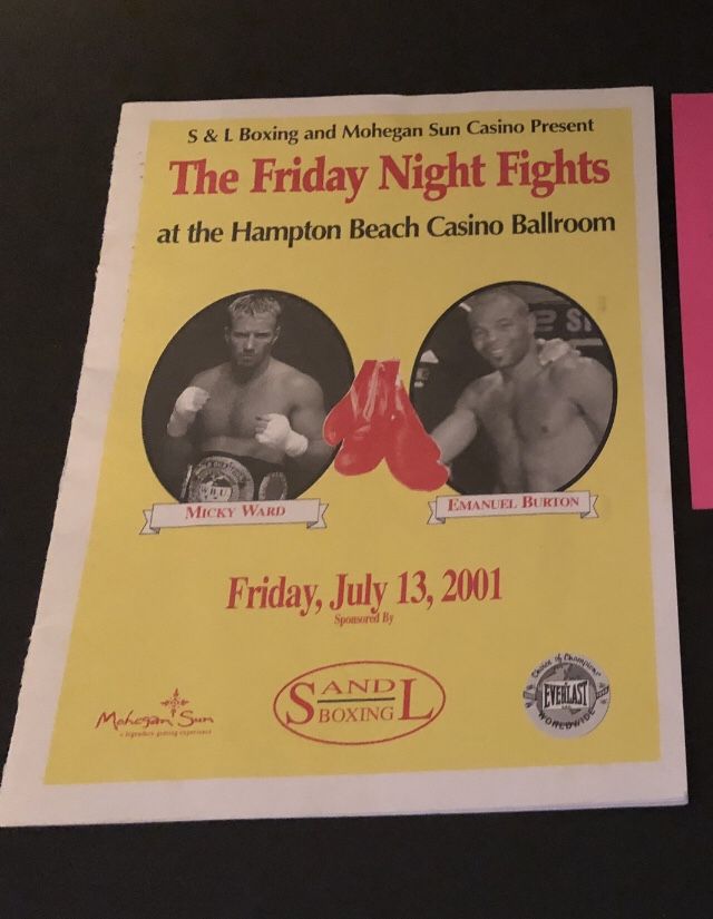 Micky Ward /Emanuel Burton Fight (Lot)