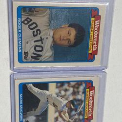 Roger Clemens Mark McGwire Baseball Cards MLB