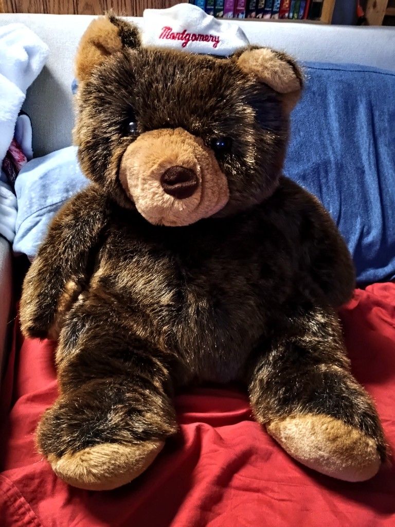 Vintage 1997 Montgomery Wards Plush Teddy Bear