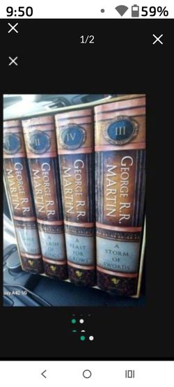 A Game of Thrones Clash of Kings Storm of Swords Feast Crows Martin HBO HC Set