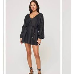 LSPACE Boat Trip Linen Cover-Up Tunic