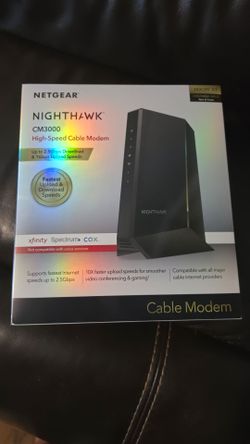 Nighthawk CM3000 2.5G modem