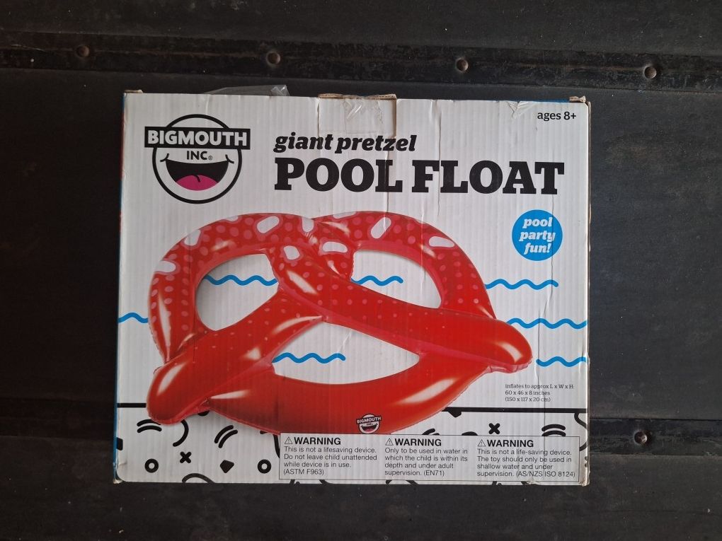 Giant Pretzel Pool Float - New In Box