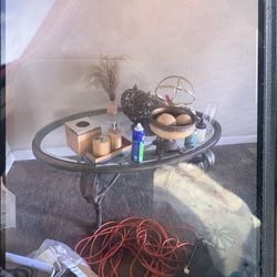 Glass living room table