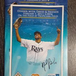 Signed David Price Tampa Bay Rays Photo & Book