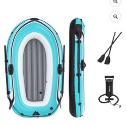 Ozark Trail 77 in. x 40.16 in. Recreational 2 Person PVC Inflatable Raft, 353 Maximum Load Weight