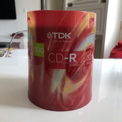 TDK 100 CD-R De 80 Minutos PAQUETE NUEVO SIN ABRIR