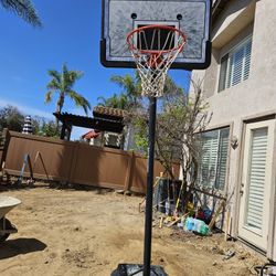 Portable Basketball Hoop/Goal with 7 ft. to 10 ft. H Adjustment for Youth and Adults