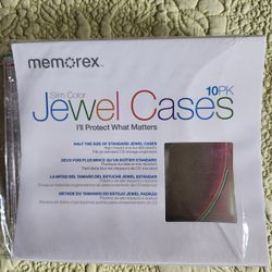 Memorex Set Of 7 Slim Line Jewel Cases For CD's