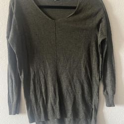 Cotton On, Women’s Green 3/4 Sleeve Boat Neck Vertical Stitch Sweater, Size XS