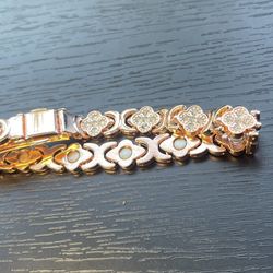 Rose Gold Bracelet /glitter Nial Polish/ Mielle Hair Oil