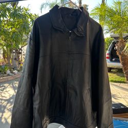 -Dickies Leather Jacket Size XLL-