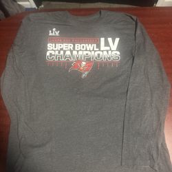 Fanatics L Charcoal Tampa Bay Buccaneers Super Bowl LV Long Sleeve 