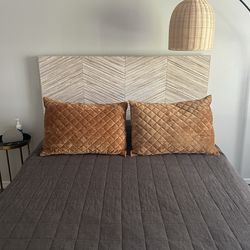 Queen wooden headboard