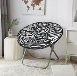 Folding Saucer™ Chair, Zebra  $19.99