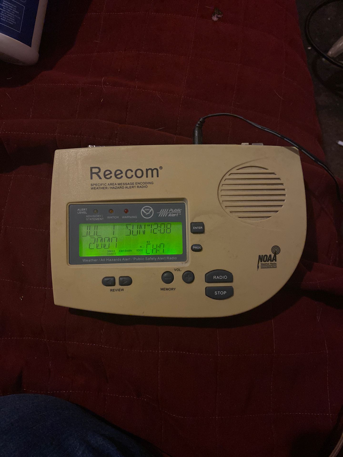 Reecom NOAA weather Radio