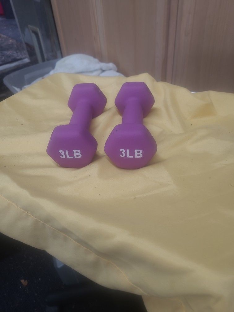 Set Of 3 Lb Wieghts