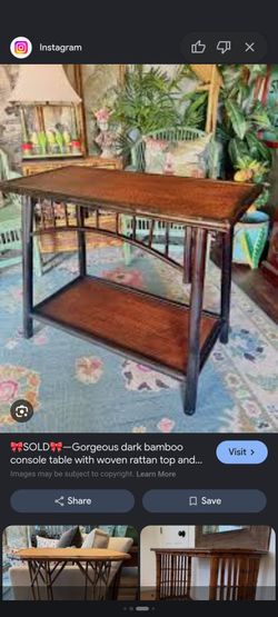 Bamboo credenza