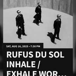 Rufus Tickets x2