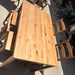 Dining Chairs And Table 
