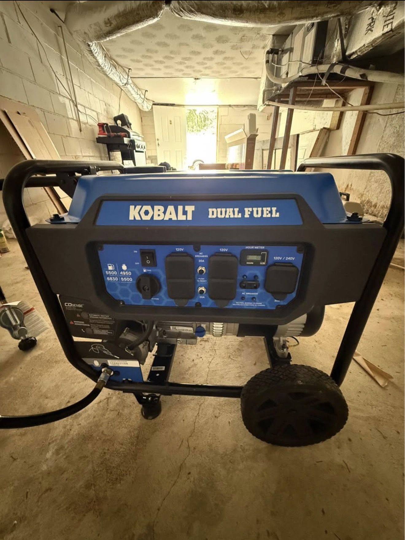 Kobalt 5500w Dual Fuel Generator
