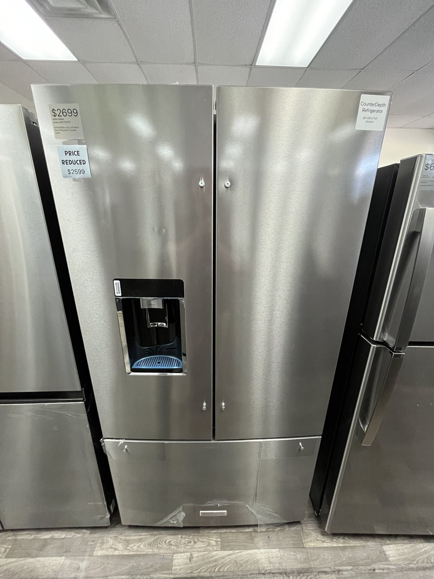 Price Reduced $2599 Was $2699 French Door Counter Depth