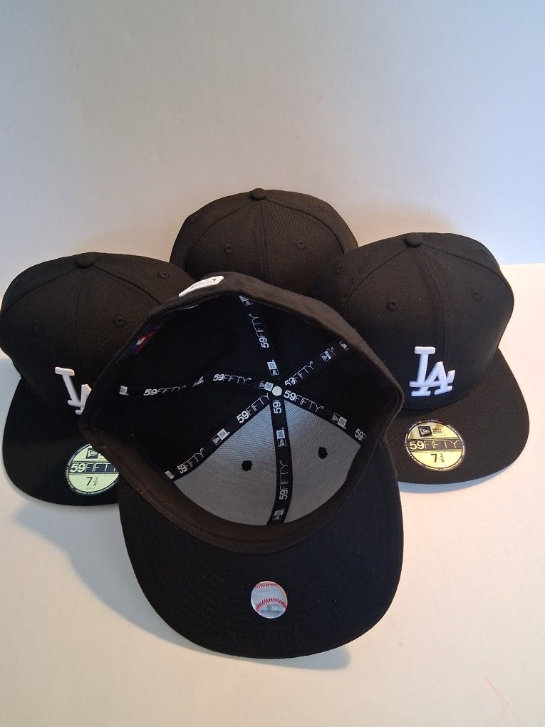 LA DODGERS ( 4 PC  ) NEW ERA 59FIFTY CAP SIZE 7 3/8 ( BRAND NEW PRICE IS LOWEST  )