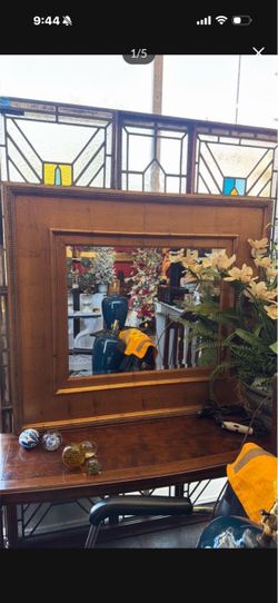 Beautiful solid wood mirror 49 by 42