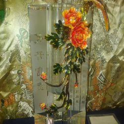 RoRo Crystal Glass Decorative Vase 