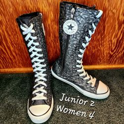 RARE Converse ALL STAR Calf/Knee High Juniors 2/Womens 4