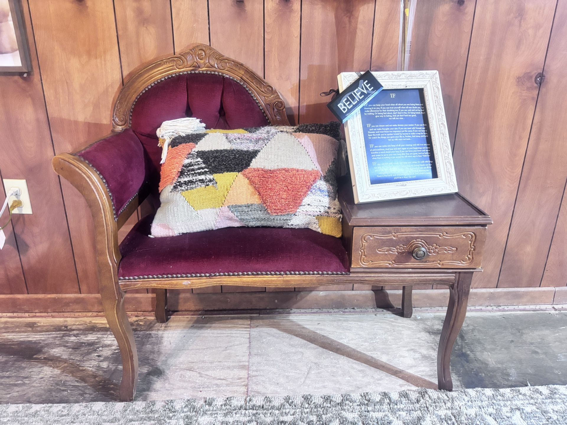 Vintage 1950’s Telephone/gossip Table 