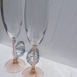 Luminarc Rose Fluted Champagne Glasses set of 2