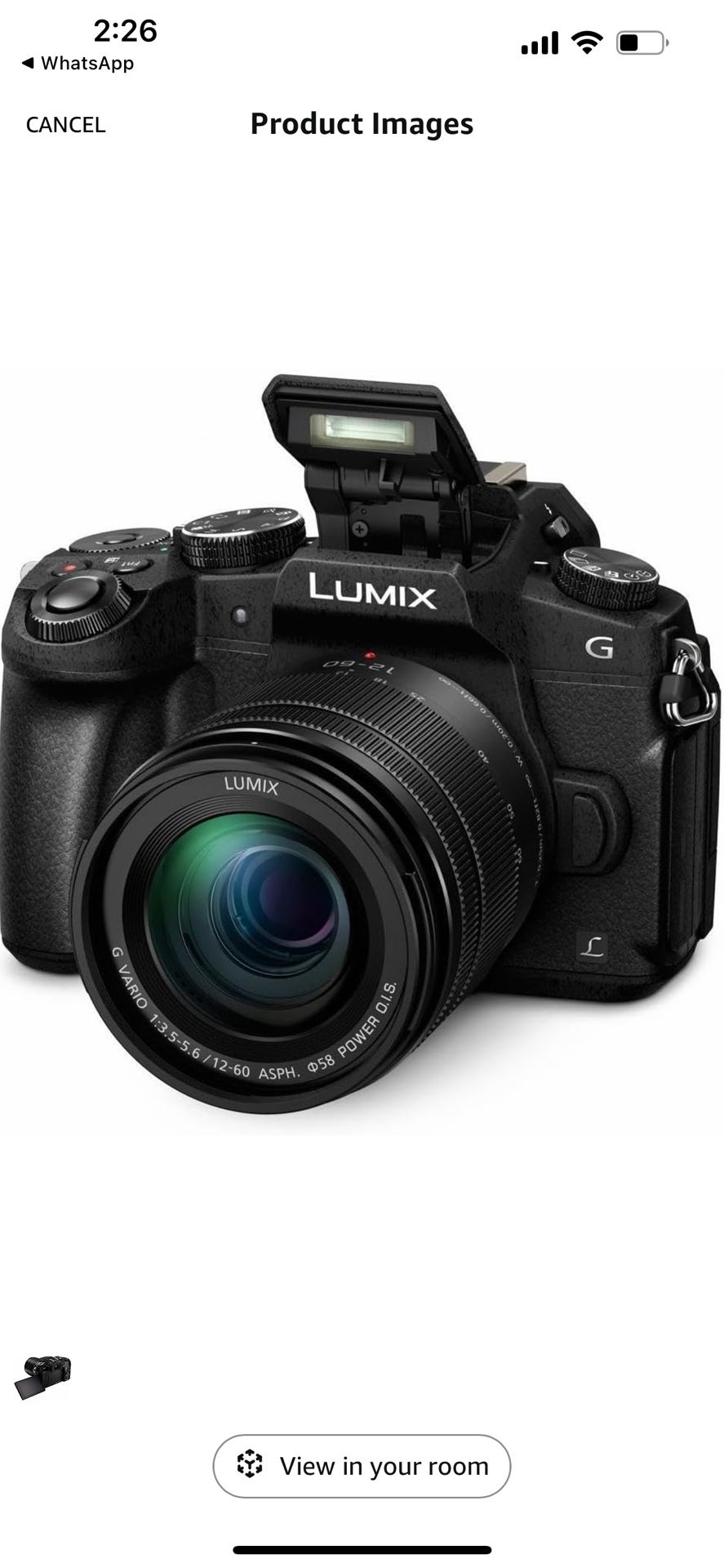 Panasonic LUMIX G85 4K Digital Camera, 12 60mm Power Lens