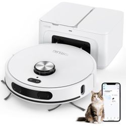 C☆ SHELIKI Robot Vacuum and Mop Combo, 3-in-1 Robotic Vacuums Cleaner with 70-Day Self-Emptying Base, LiDAR Navigation Smart Mapping & Strong 6000Pa S