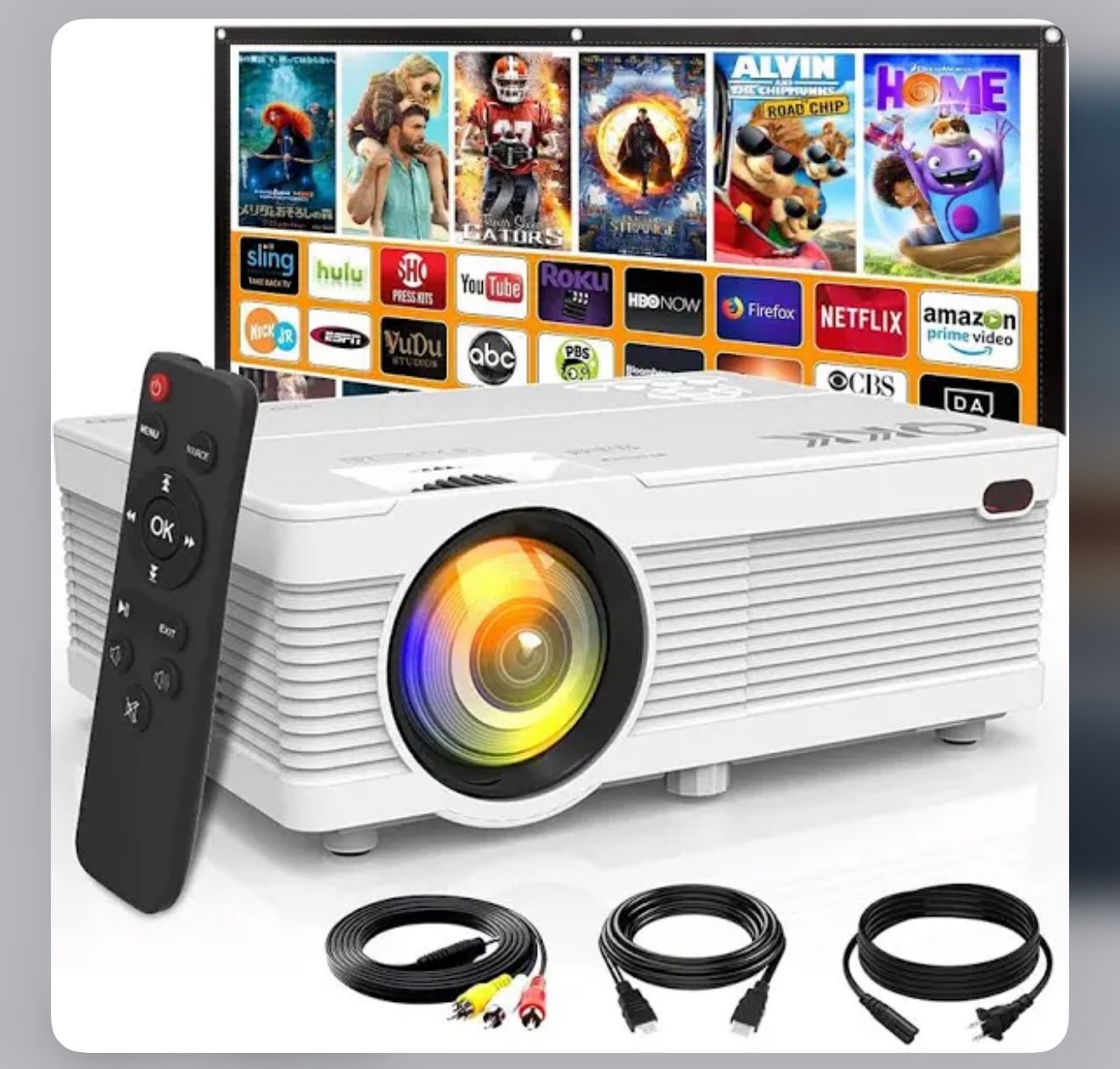 Tv Projector And Screen (70+ Inches)