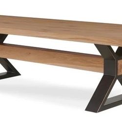 Century Open Sky 120" Dining Table - Natural (Retail: $4,500)