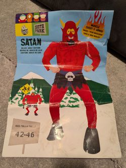 South Park Satan Deluxe Adult Costume -size 42-46