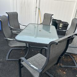 Aluminum Outdoor Table And Chairs