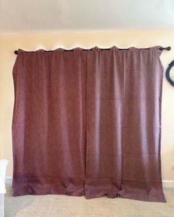 Curtains, Width- 48 inch. Length - 94 inch.