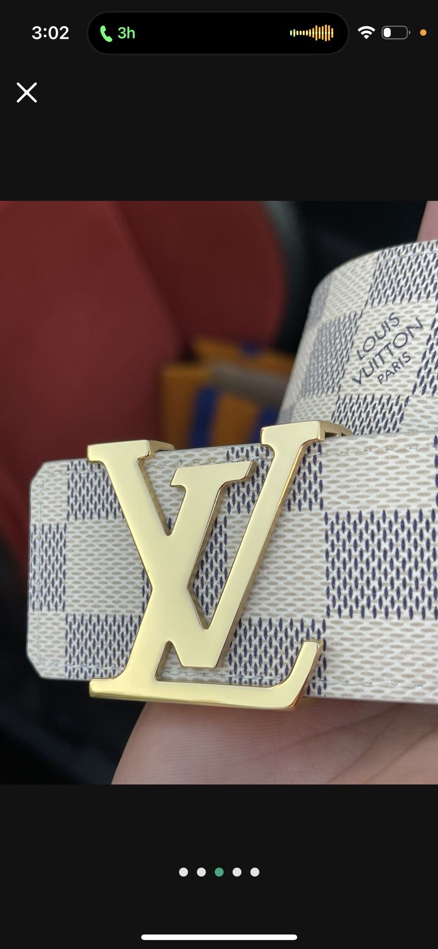 Men’s LV belt 