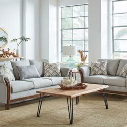 2pc Sofa And Loveseat Set 